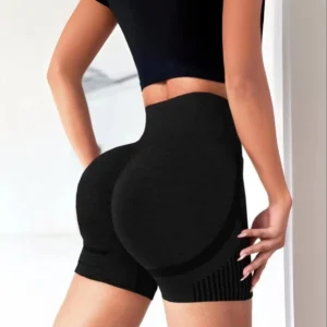 Women Yoga Shorts Women High Waist Workout Shorts Lift Butt Fitness Pants Sportswear Fitness Yoga Push Up Yoga Gym Running Short