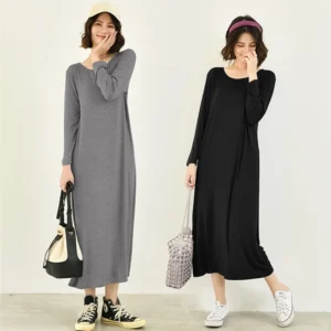 Temperament New Cotton Sleepwear Night Dress Woman Spring Autumn Long Sleeve Women's Nightgowns Outside Wear Sleep Shirt